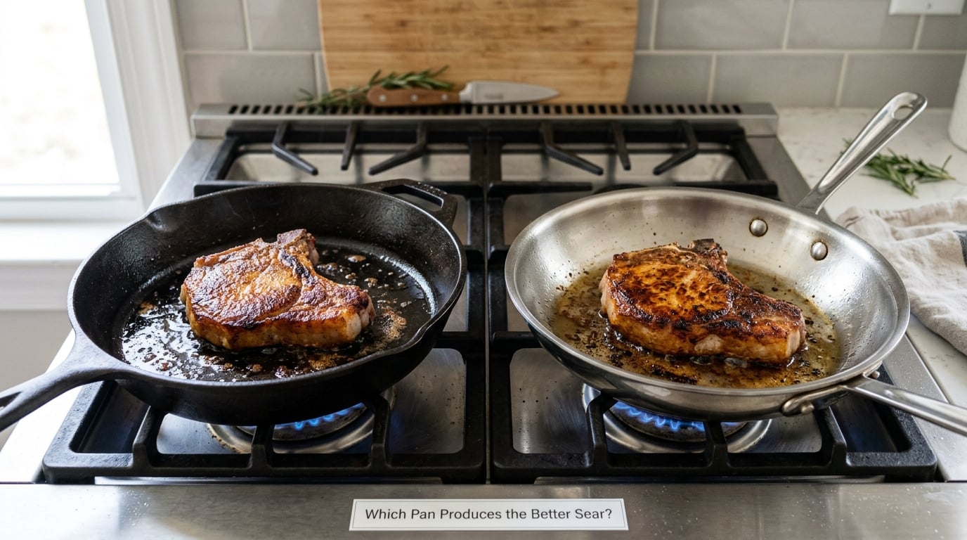 Which Pan Produces the Better Sear?