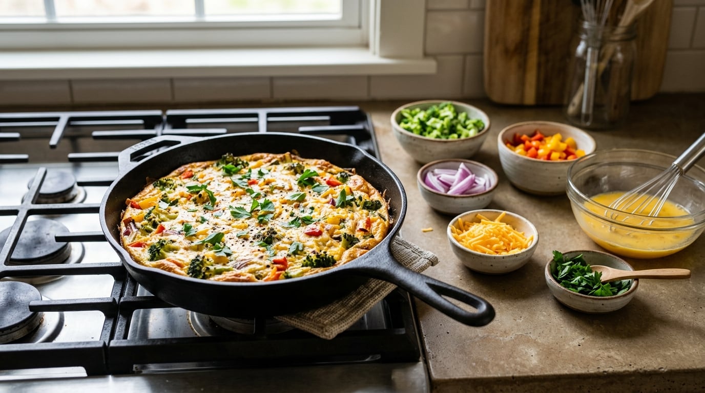 how to make a frittata with leftover vegetables