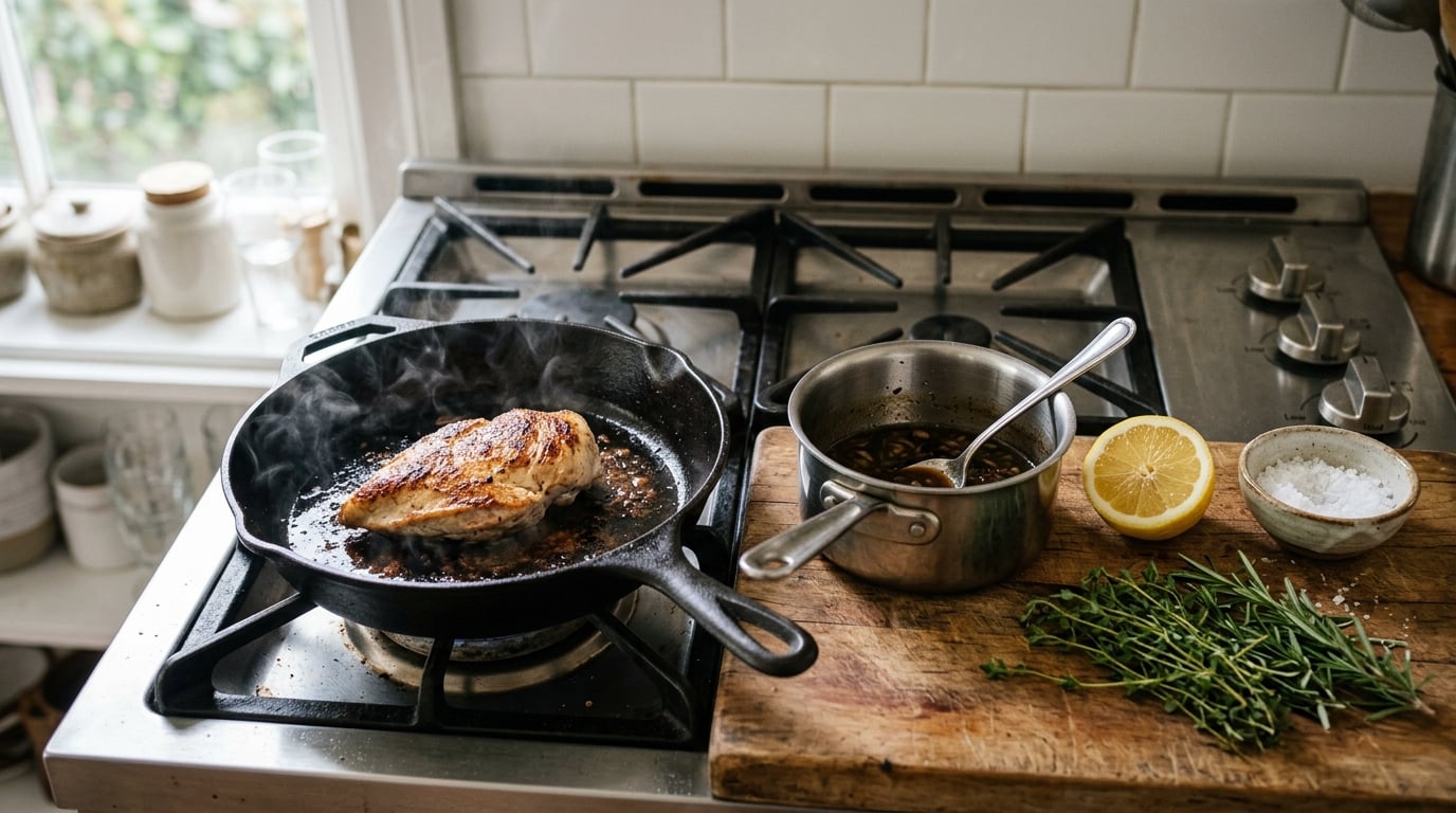 why restaurant food tastes better than home cooking