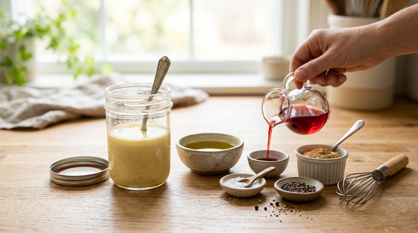 how to make a simple vinaigrette that emulsifies