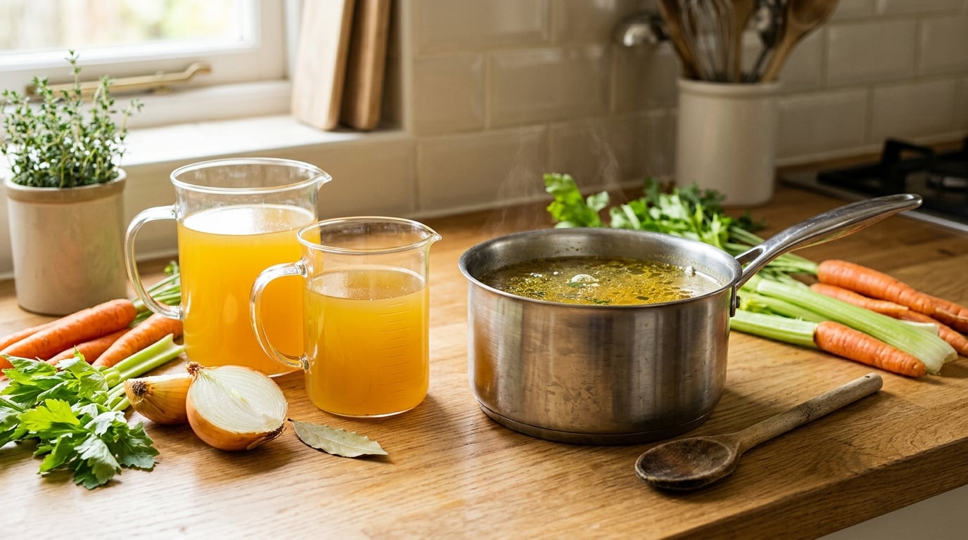 homemade stock vs store bought broth