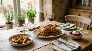 how to build a three course dinner menu at home