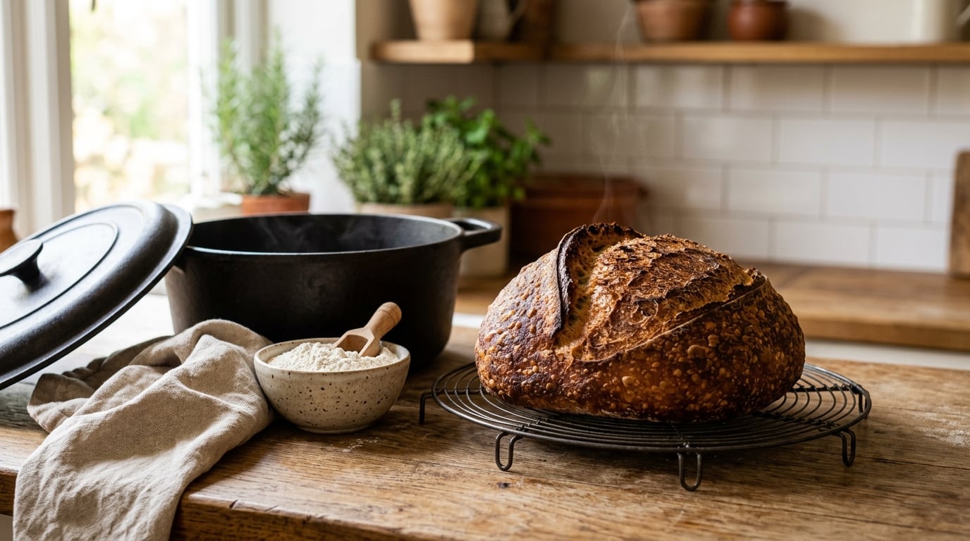 how to make no knead bread in a dutch oven