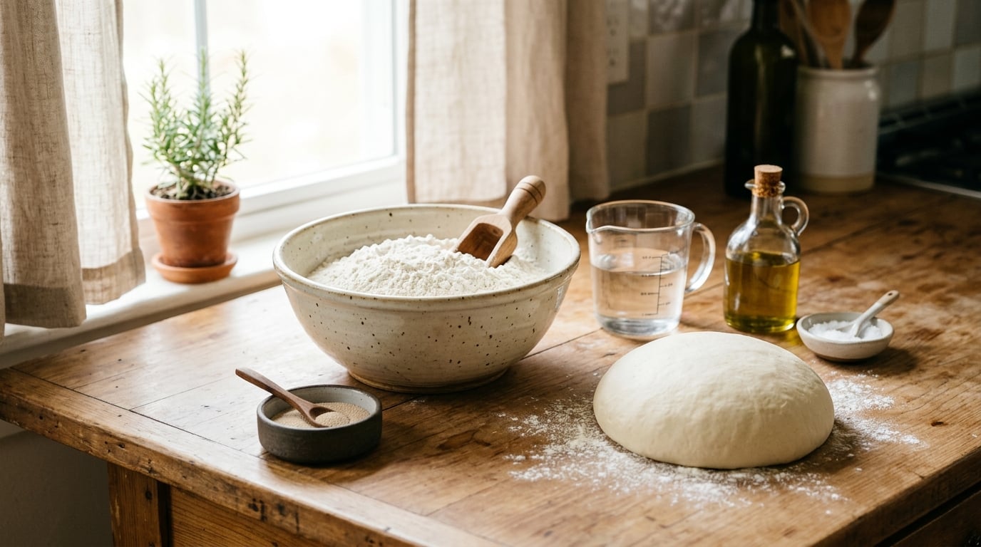 how to make pizza dough at home