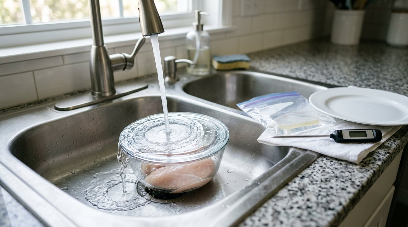 how to defrost chicken safely and quickly