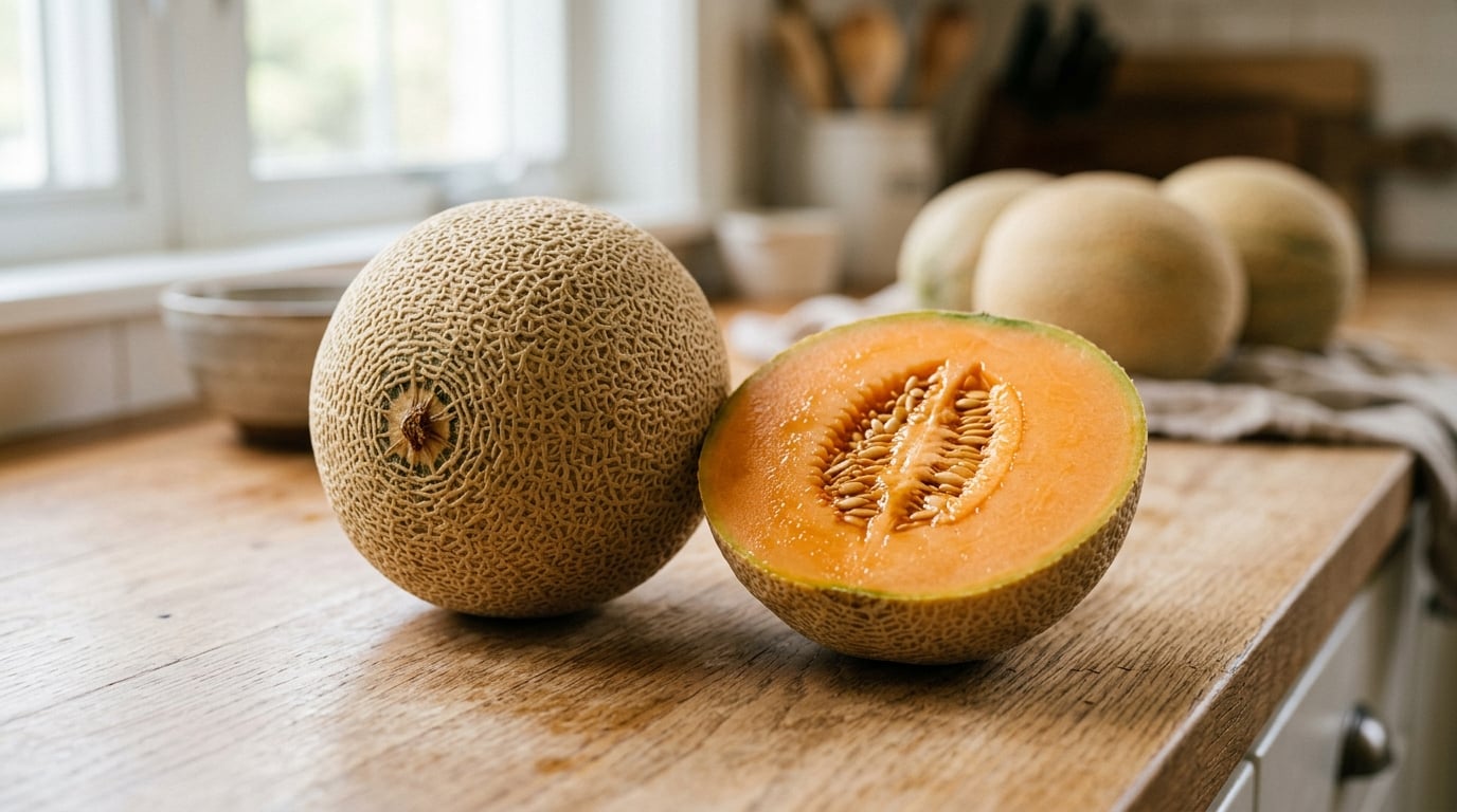 how to pick a ripe cantaloupe at the store