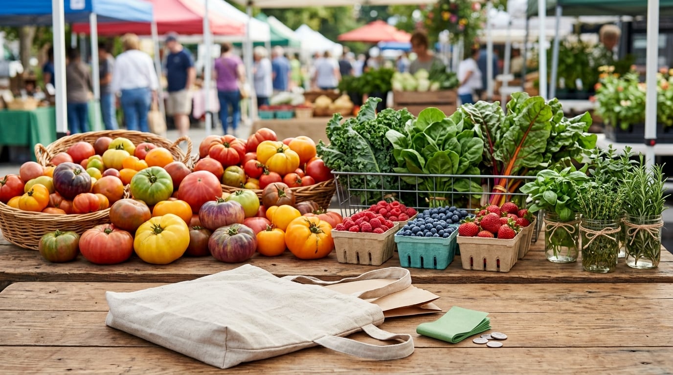 how to shop a farmers market for the first time