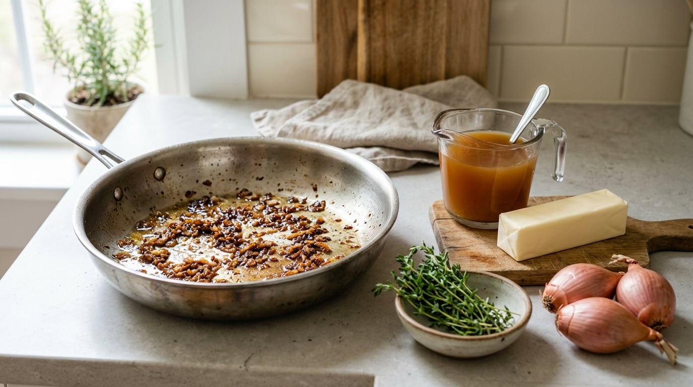 how to make pan sauce after searing meat