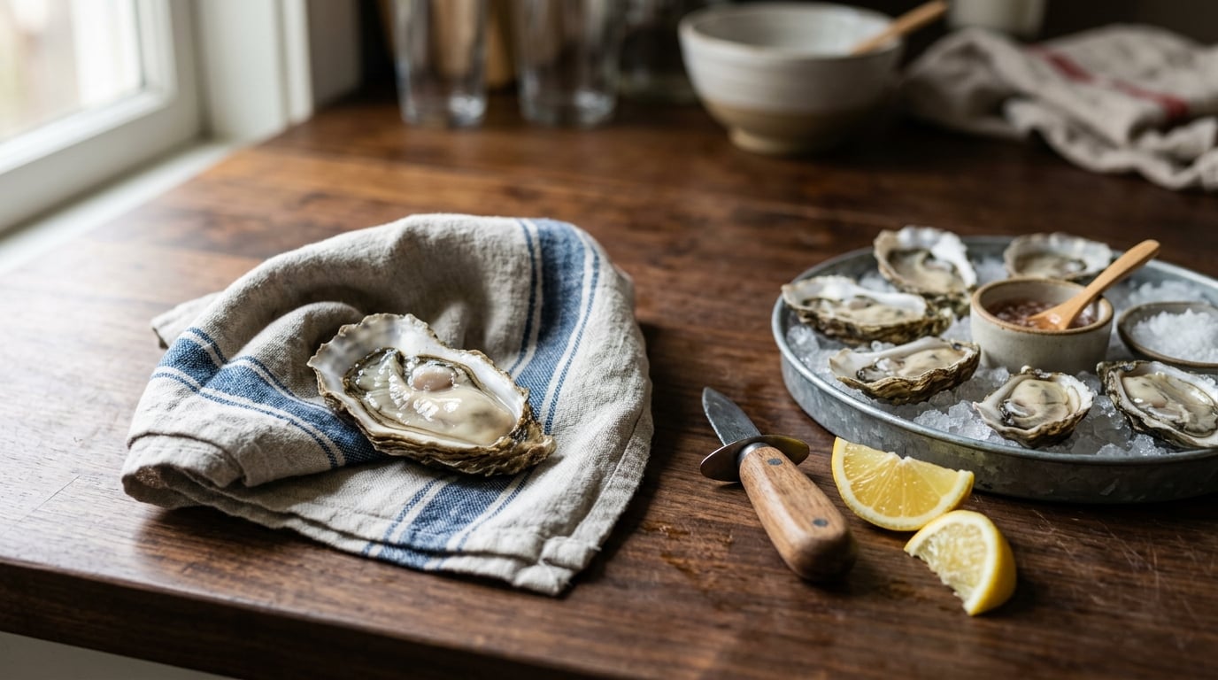 how to shuck an oyster safely at home