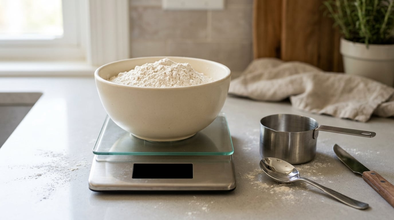 how to measure flour correctly for baking