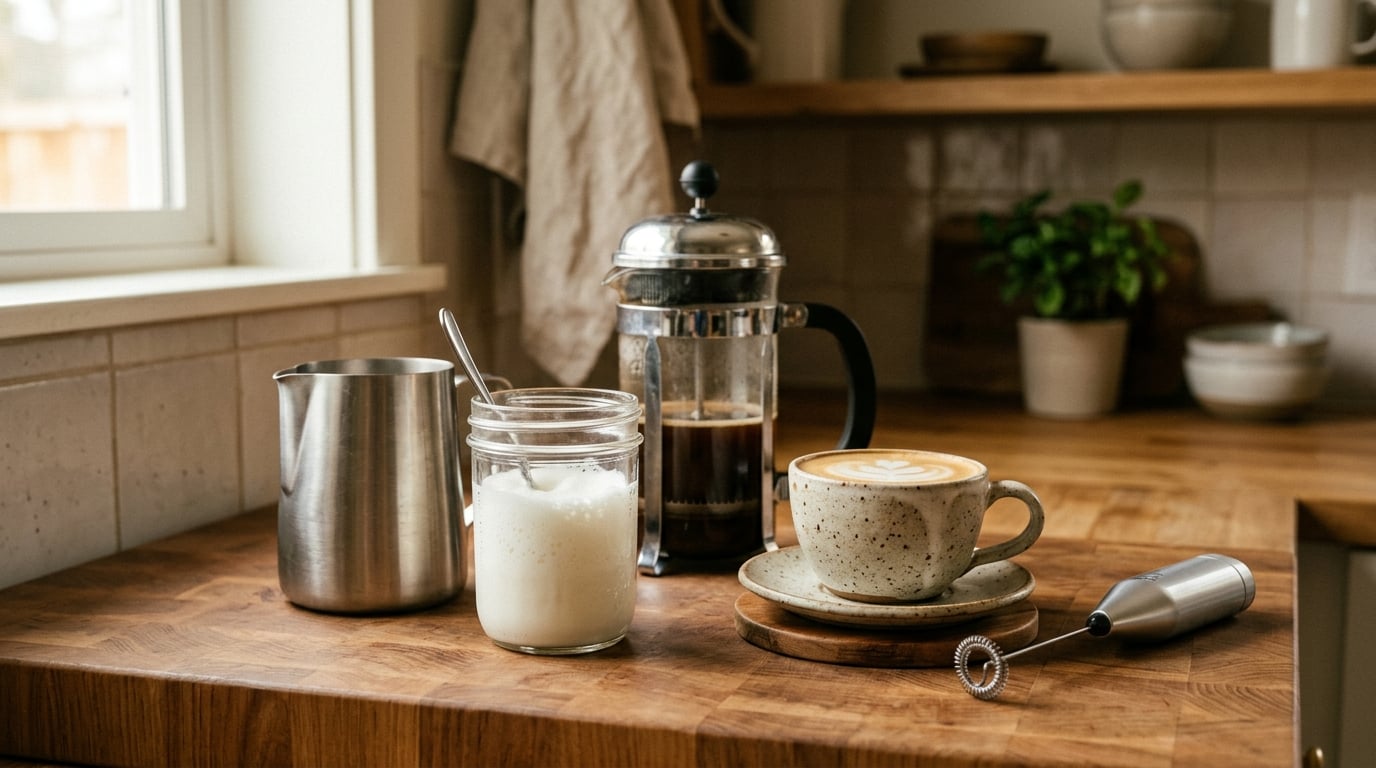 how to froth milk without an espresso machine