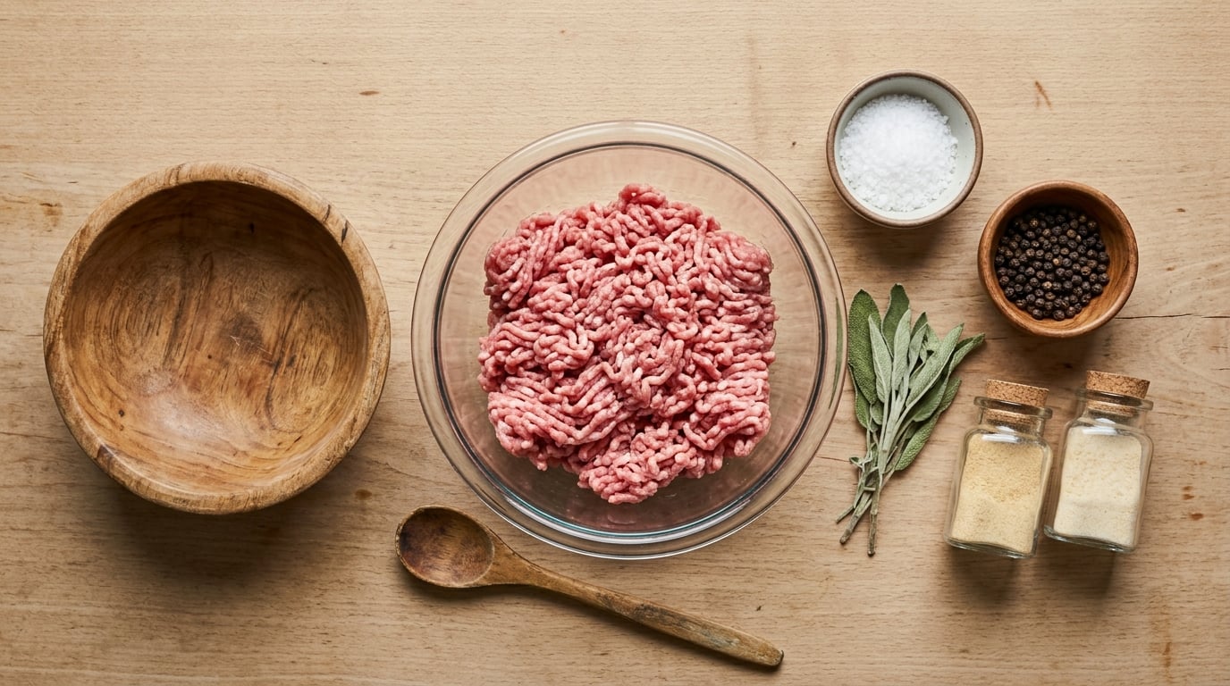 how to make sausage patties from ground pork