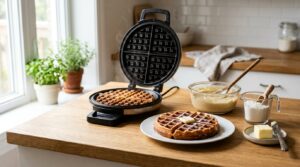 how to make waffles crispy on the outside