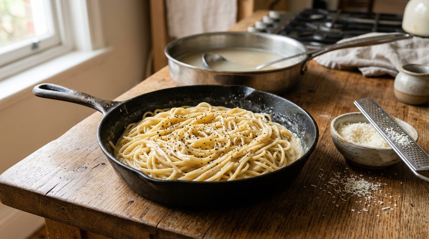 how to make cacio e pepe without clumping