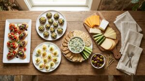 how many appetizers per person for a dinner party