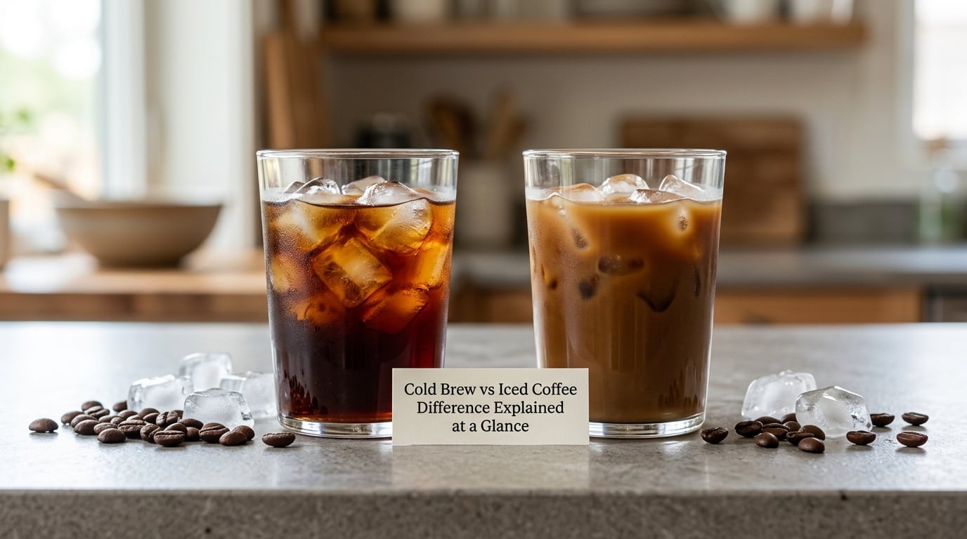 Cold Brew vs Iced Coffee Difference Explained at a Glance
