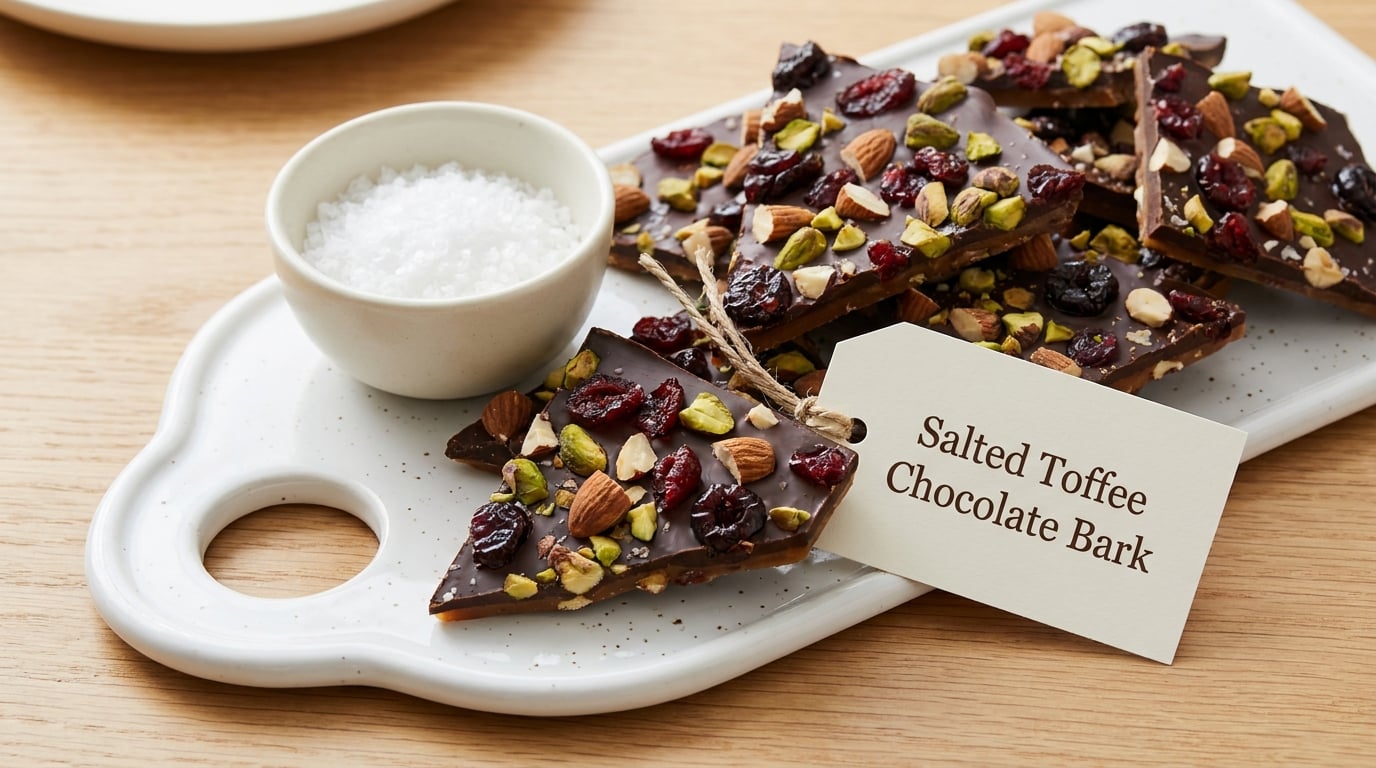 Salted Toffee Chocolate Bark