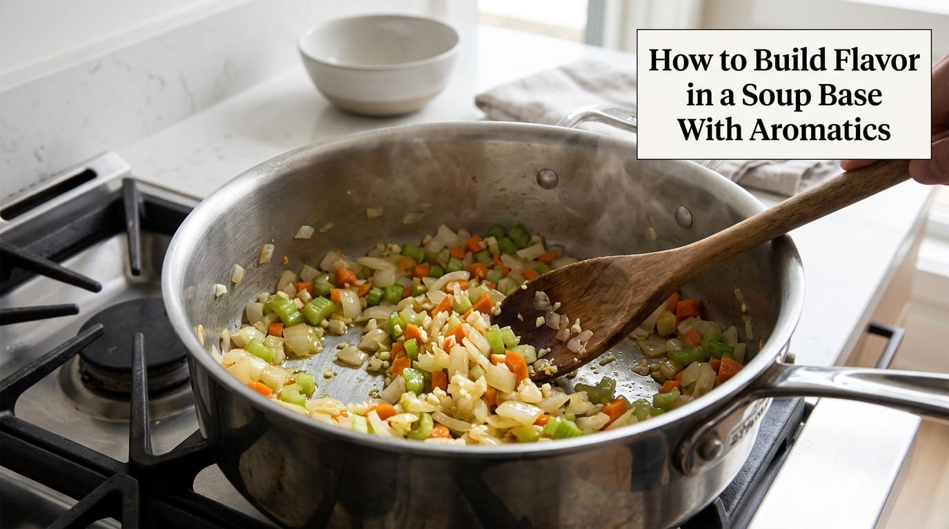 How to Build Flavor in a Soup Base With Aromatics