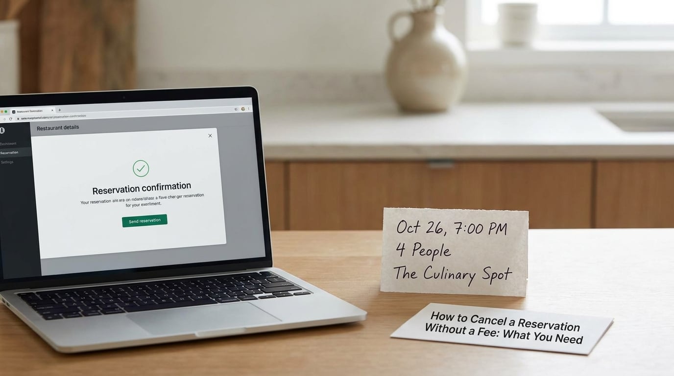 How to Cancel a Reservation Without a Fee: What You Need