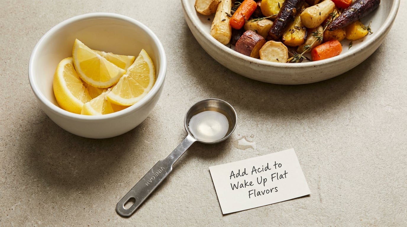 Add Acid to Wake Up Flat Flavors