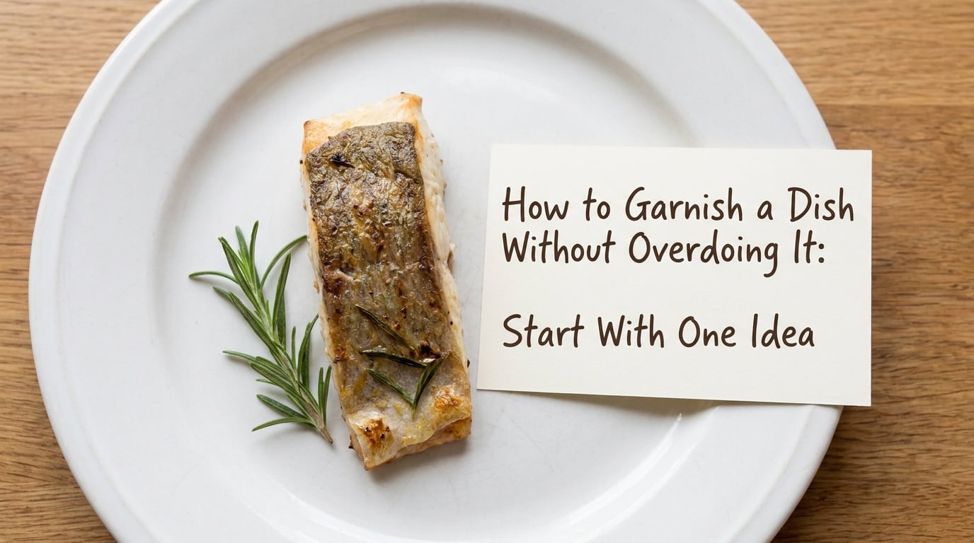 How to Garnish a Dish Without Overdoing It: Start With One Idea