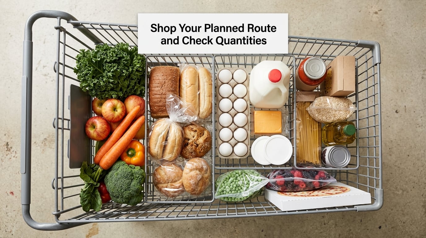 Shop Your Planned Route and Check Quantities