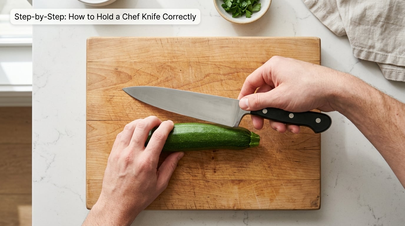 Step-by-Step: How to Hold a Chef Knife Correctly
