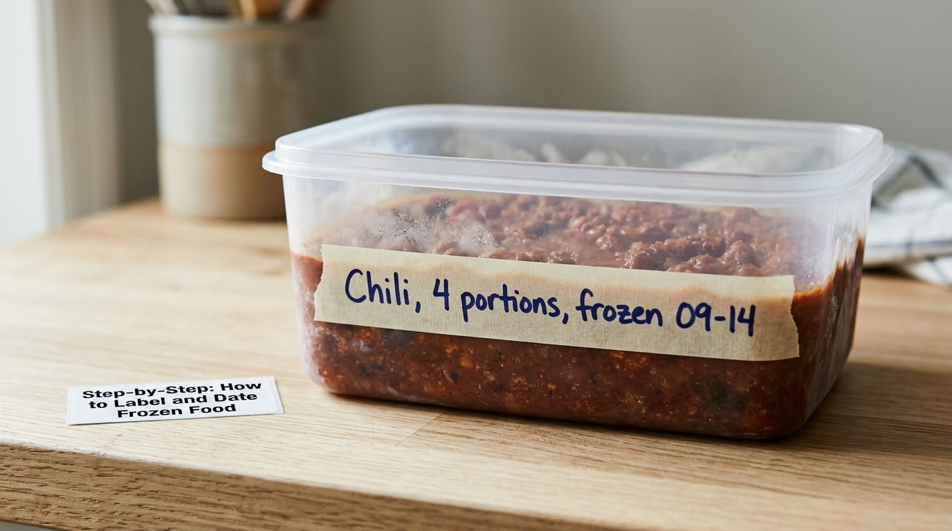 Step-by-Step: How to Label and Date Frozen Food