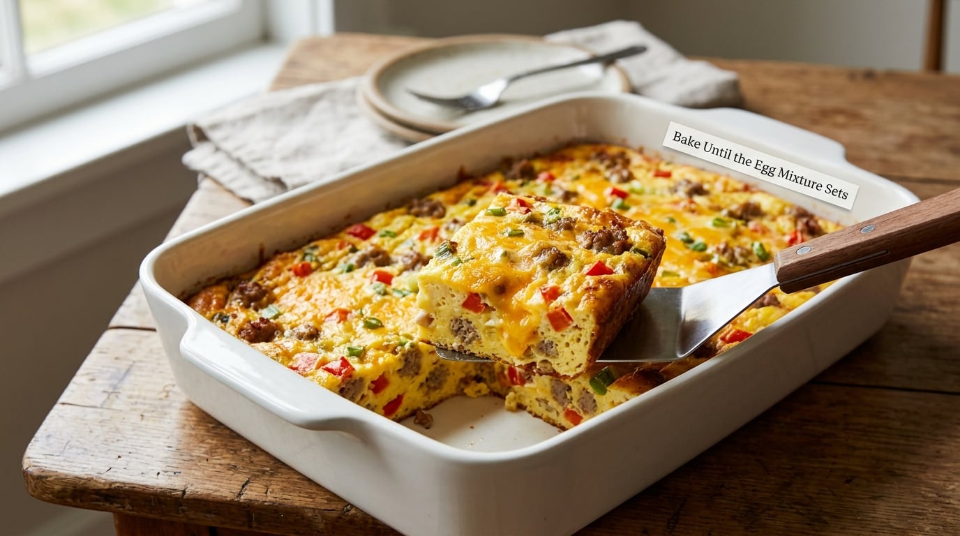 Bake Until the Egg Mixture Sets