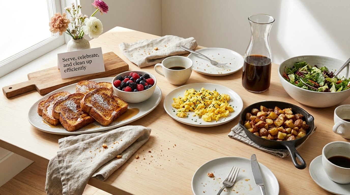 Serve, celebrate, and clean up efficiently