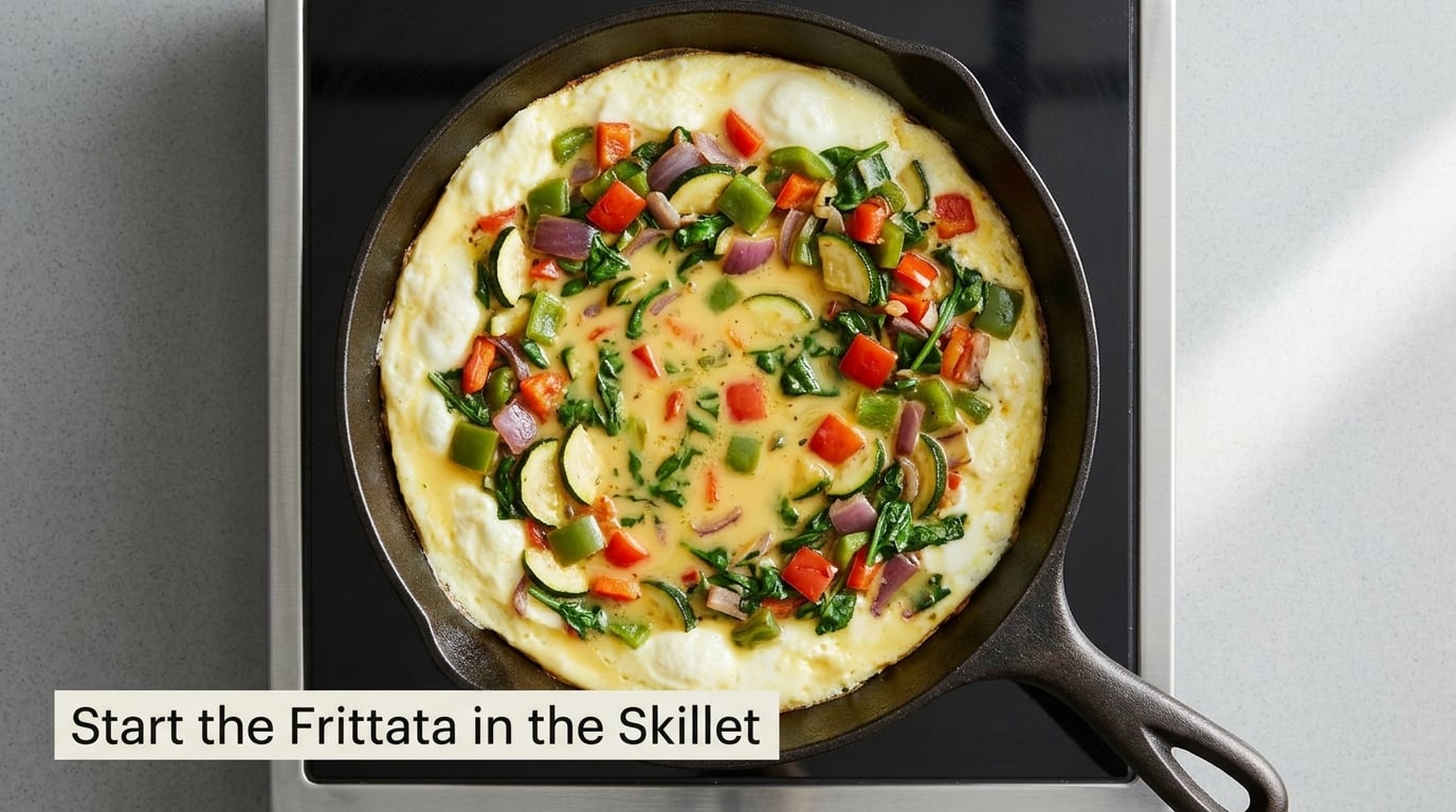 Start the Frittata in the Skillet