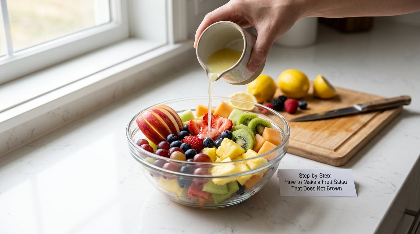Step-by-Step: How to Make a Fruit Salad That Does Not Brown