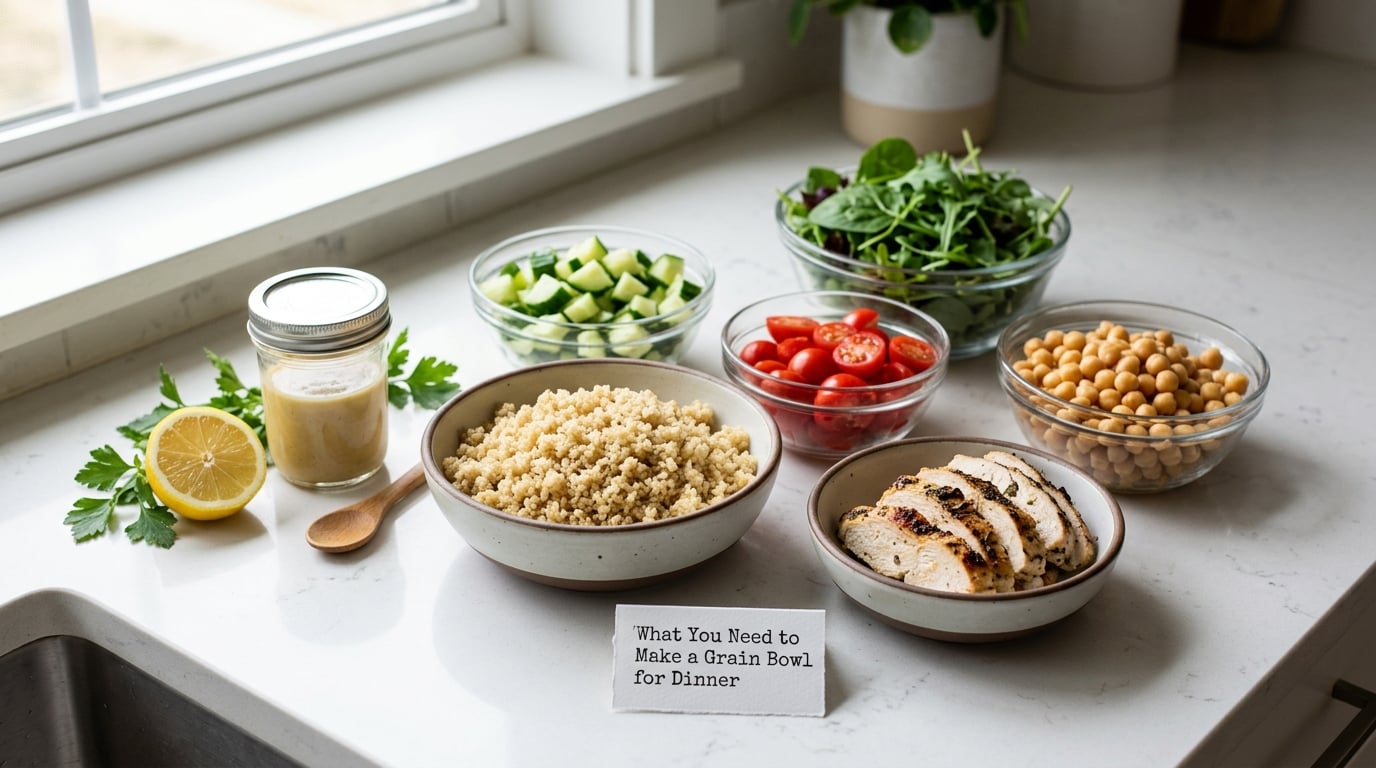 What You Need to Make a Grain Bowl for Dinner
