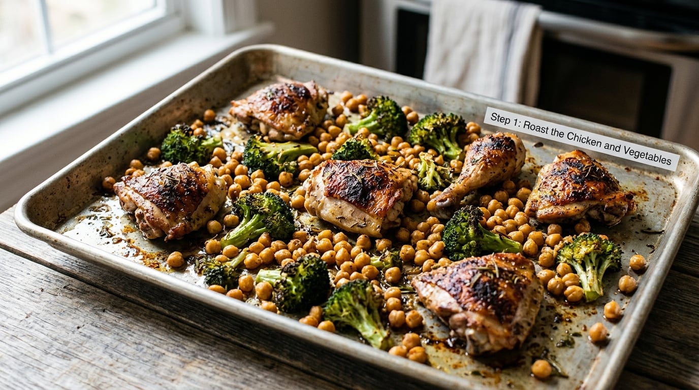 Step 1: Roast the Chicken and Vegetables