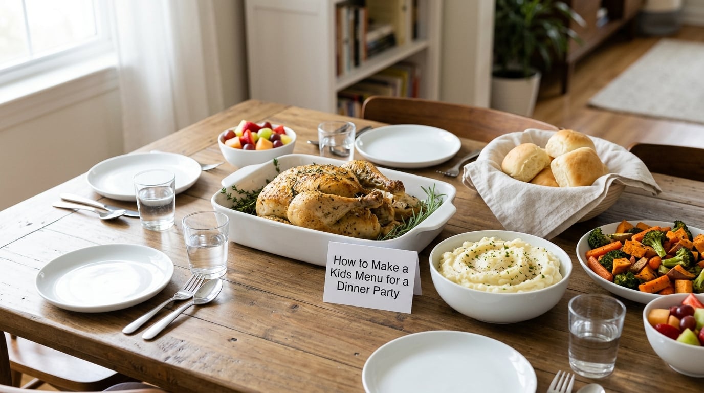 How to Make a Kids Menu for a Dinner Party