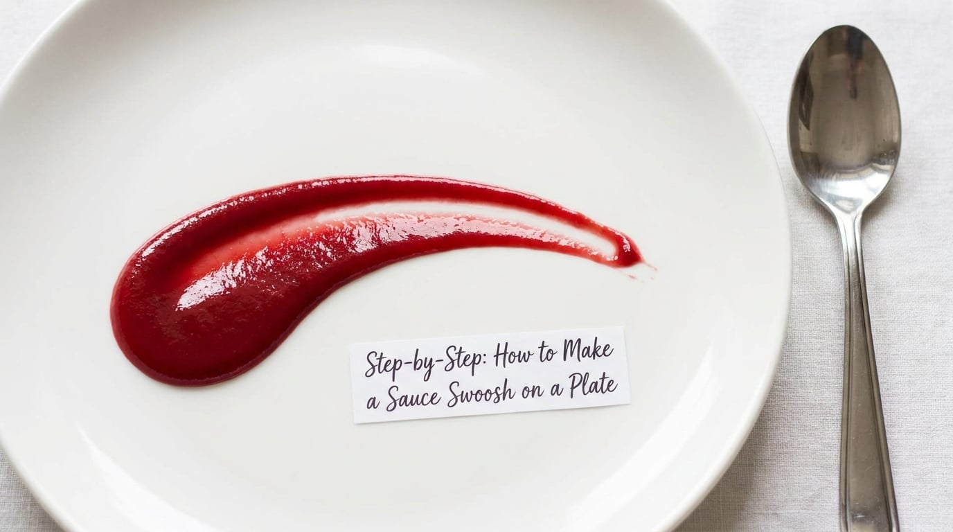 Step-by-Step: How to Make a Sauce Swoosh on a Plate
