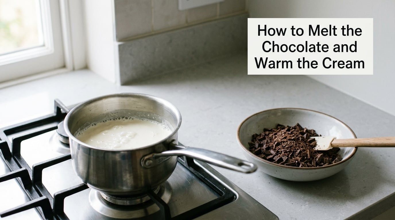 How to Melt the Chocolate and Warm the Cream