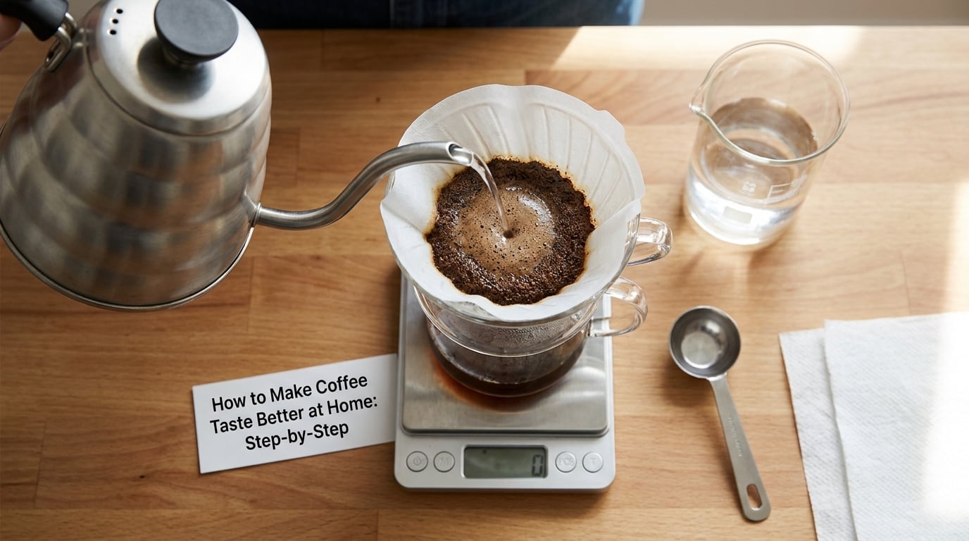 How to Make Coffee Taste Better at Home: Step-by-Step