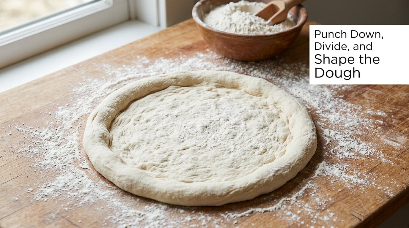 Punch Down, Divide, and Shape the Dough