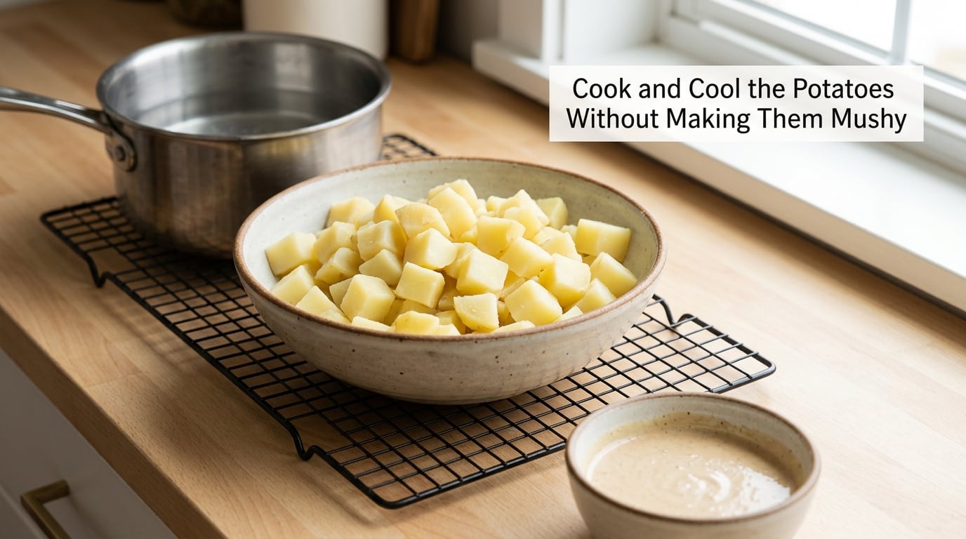 Cook and Cool the Potatoes Without Making Them Mushy
