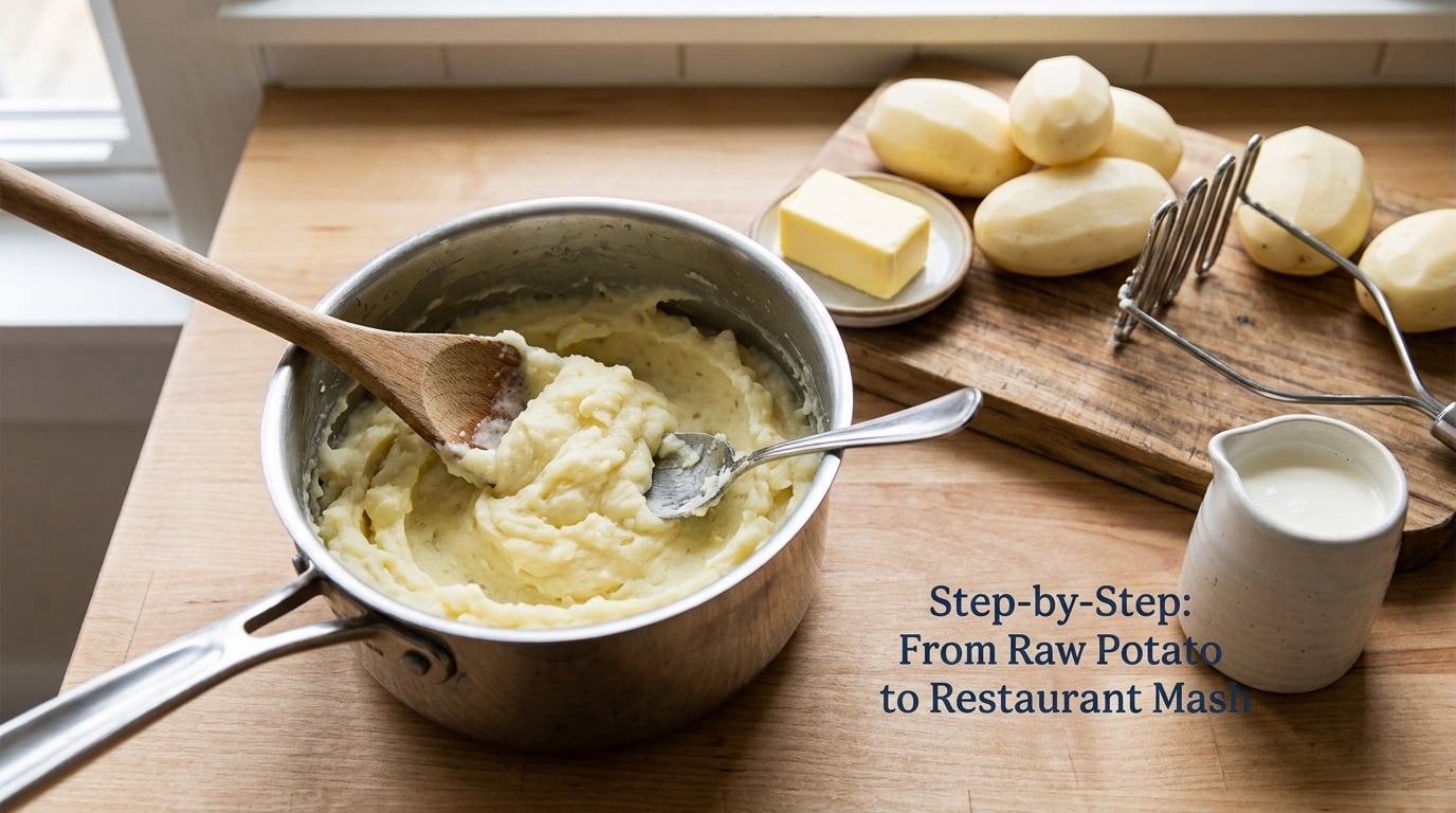 Step-by-Step: From Raw Potato to Restaurant Mash