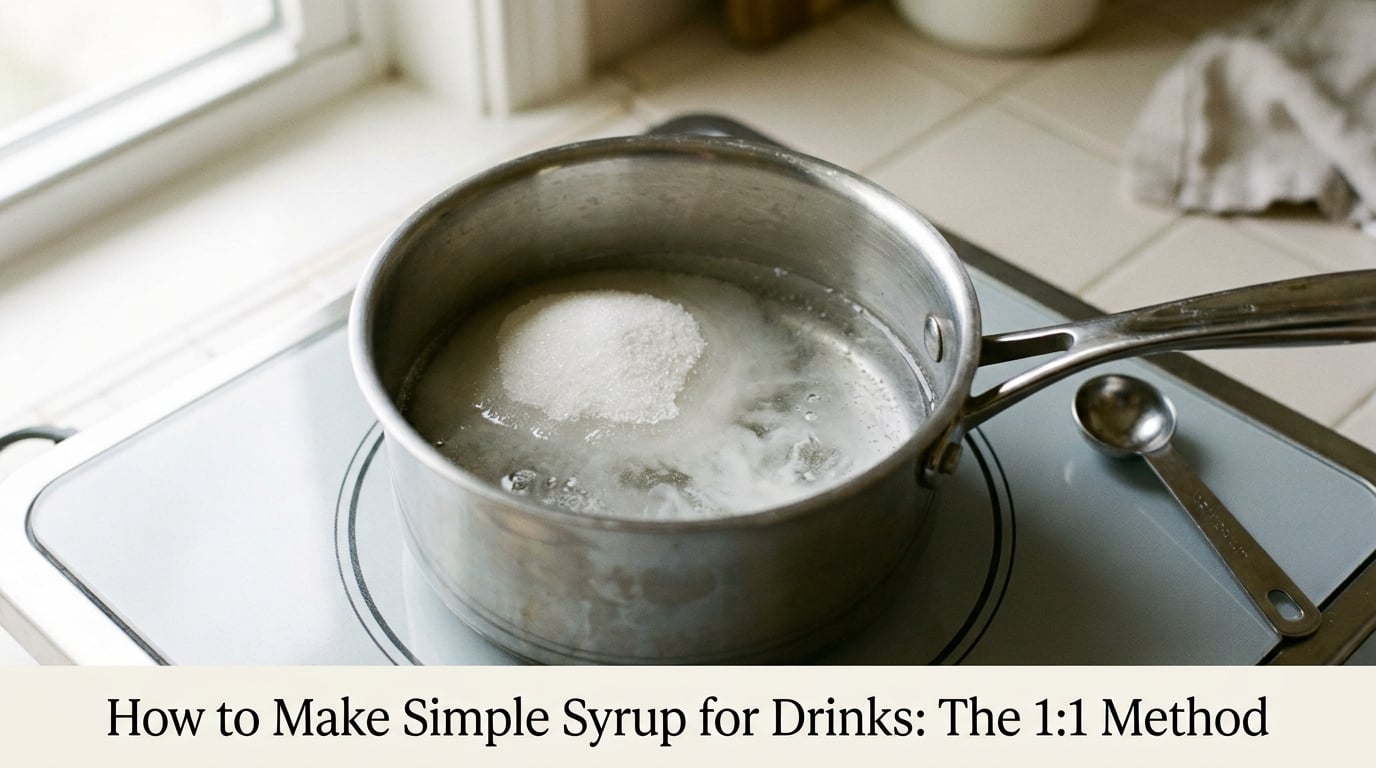 How to Make Simple Syrup for Drinks: The 1:1 Method