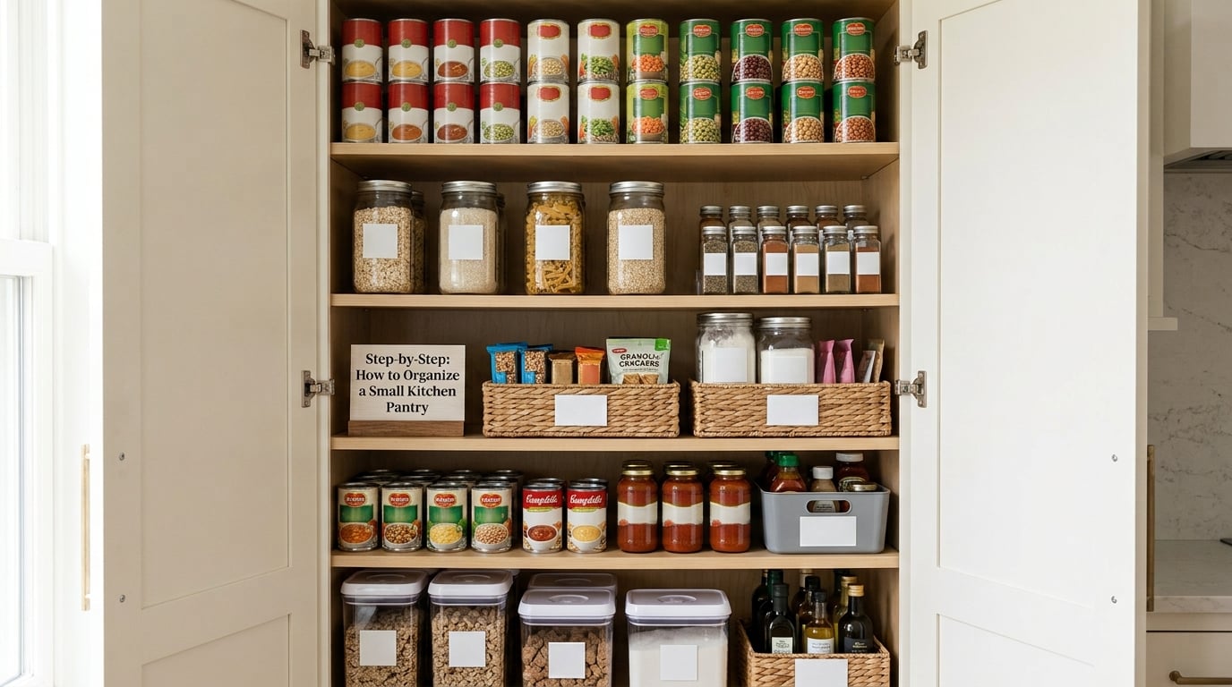 Step-by-Step: How to Organize a Small Kitchen Pantry