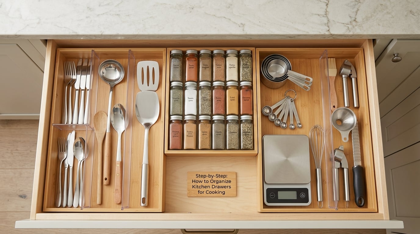 Step-by-Step: How to Organize Kitchen Drawers for Cooking
