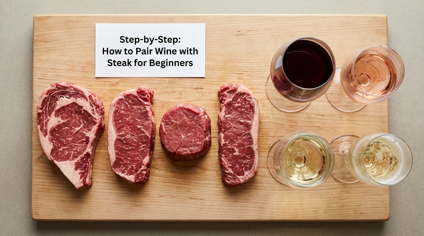 Step-by-Step: How to Pair Wine with Steak for Beginners
