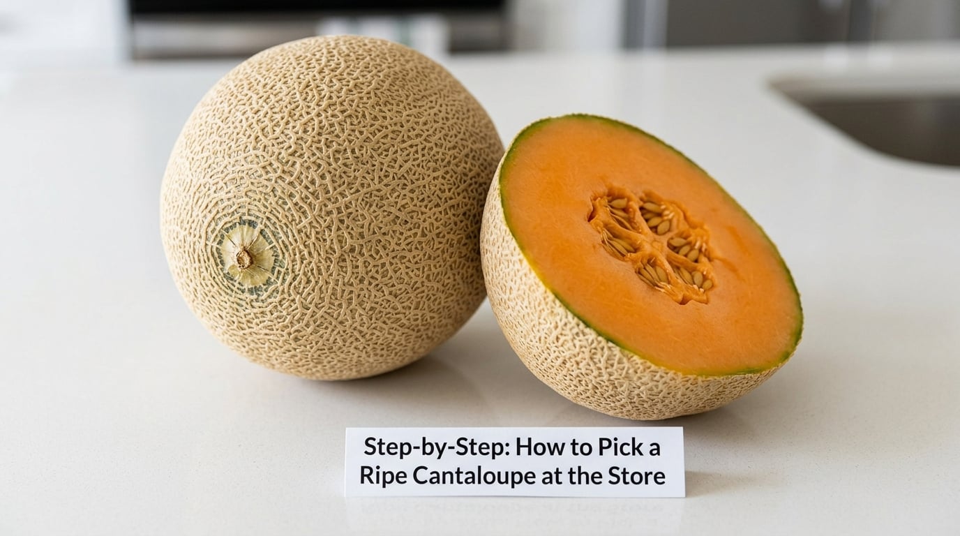 Step-by-Step: How to Pick a Ripe Cantaloupe at the Store