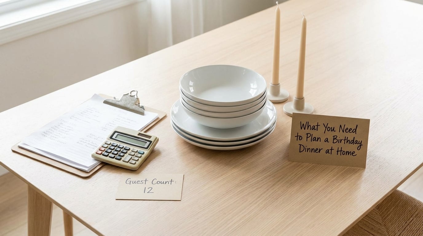 What You Need to Plan a Birthday Dinner at Home