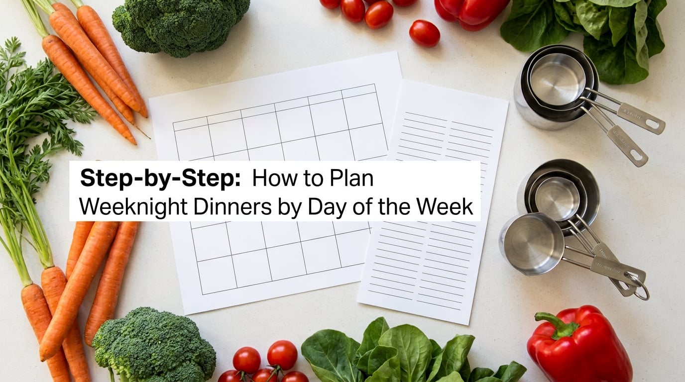 Step-by-Step: How to Plan Weeknight Dinners by Day of the Week
