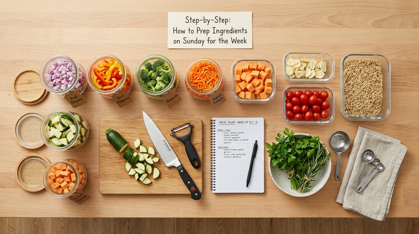 Step-by-Step: How to Prep Ingredients on Sunday for the Week