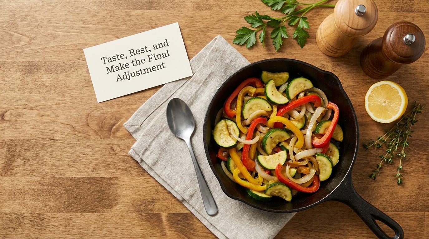 Taste, Rest, and Make the Final Adjustment